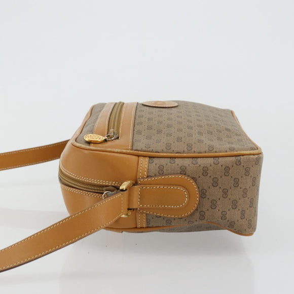GUCCI Micro GG Supreme Shoulder Bag PVC Beige Gold 001 56 0942 Auth BA12842