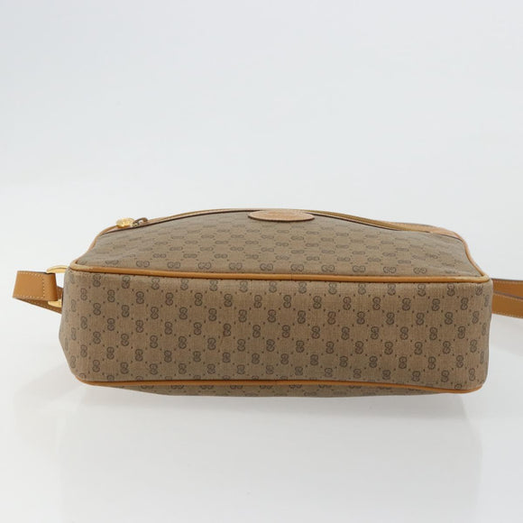 GUCCI Micro GG Supreme Shoulder Bag PVC Beige Gold 001 56 0942 Auth BA12842