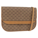GUCCI Micro GG Supreme Umhängetasche PVC Beige Gold Auth BA12843-1