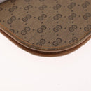 GUCCI Micro GG Supreme Umhängetasche PVC Beige Gold Auth BA12843-17