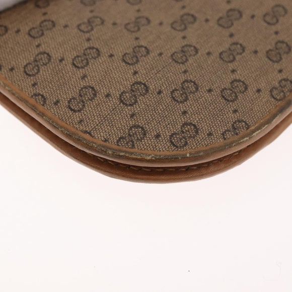 GUCCI Micro GG Supreme Umhängetasche PVC Beige Gold Auth BA12843