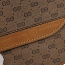 GUCCI Micro GG Supreme Umhängetasche PVC Beige Gold Auth BA12843-19
