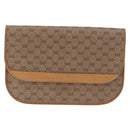 GUCCI Micro GG Supreme Umhängetasche PVC Beige Gold Auth BA12843-13