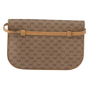 GUCCI Micro GG Supreme Umhängetasche PVC Beige Gold Auth BA12843-2