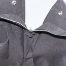 HERMES Her Line MM Hand Bag Canvas Gray Silver Auth BA12844-17