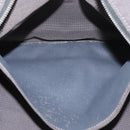 HERMES Her Line MM Hand Bag Canvas Gray Silver Auth BA12844-19