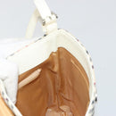 BURBERRY Nova Check Shoulder Bag Canvas Beige Silver Auth BA12846-19