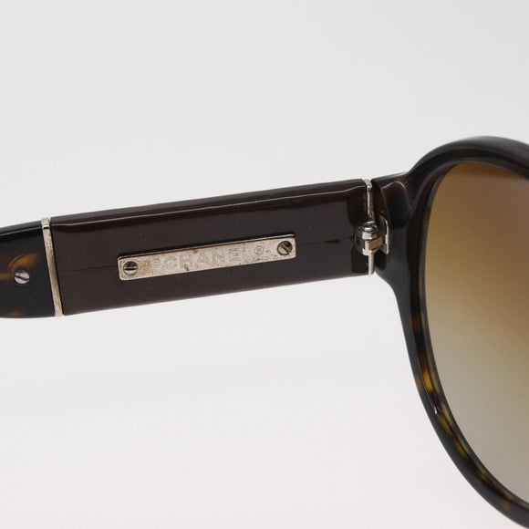 CHANEL Zonnebril kunststof Bruin CC Auth BA12849