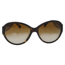 CHANEL Zonnebril kunststof Bruin CC Auth BA12849-13