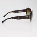 CHANEL Zonnebril kunststof Bruin CC Auth BA12849-5