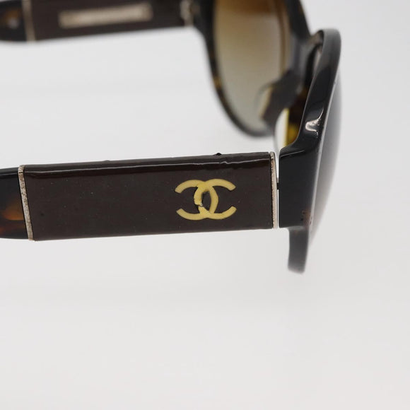 CHANEL Zonnebril kunststof Bruin CC Auth BA12849