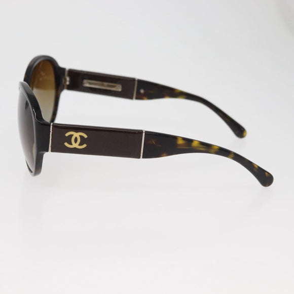 CHANEL Zonnebril kunststof Bruin CC Auth BA12849