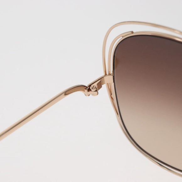 Chloe Sunglasses metal Gold Tone Auth BA12851A