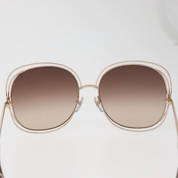 Chloe Sunglasses metal Gold Tone Auth BA12851A