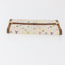 LOUIS VUITTON Monogram Multicolore Geldbörse 2er Set Weiß LV Auth BA12853-14