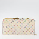 LOUIS VUITTON Monogram Multicolore Geldbörse 2er Set Weiß LV Auth BA12853-3