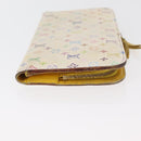 LOUIS VUITTON Monogram Multicolore Geldbörse 2er Set Weiß LV Auth BA12853-4