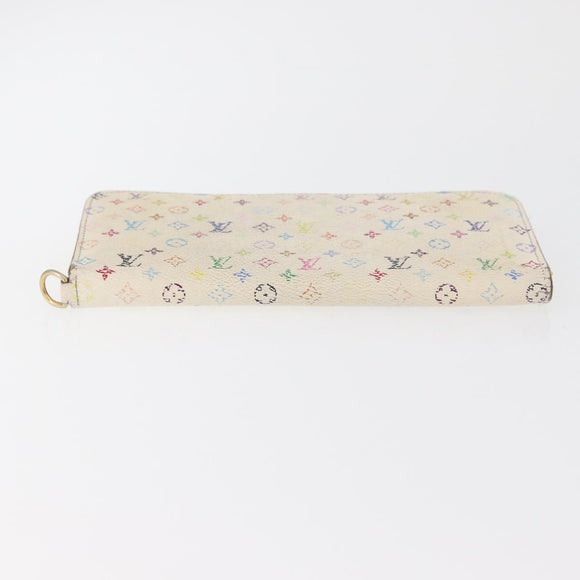 LOUIS VUITTON Monogram Multicolore Geldbörse 2er Set Weiß LV Auth BA12853