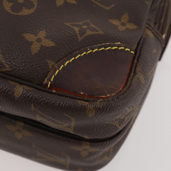 LOUIS VUITTON Monogram Taiga Clutch Bag 2 Set Ardoise LV Auth BA12855
