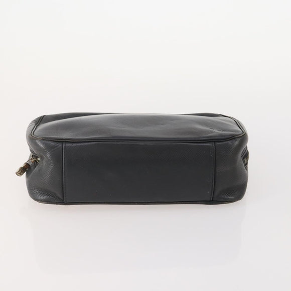 LOUIS VUITTON Monogram Taiga Clutch Bag 2 Set Ardoise LV Auth BA12855