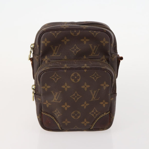 LOUIS VUITTON Monogram Taiga Clutch Bag 2 Set Ardoise LV Auth BA12855