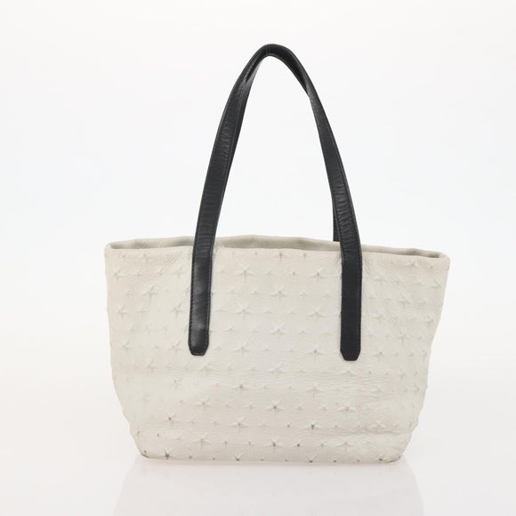 Jimmy Choo Hand Bag Leather 2 Set Black White Auth BA12856