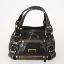 Jimmy Choo Hand Bag Leather 2 Set Black White Auth BA12856-2
