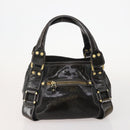 Jimmy Choo Hand Bag Leather 2 Set Black White Auth BA12856-3