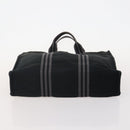 HERMES Fourre Tout MM Hand Bag Canvas 3 Set Navy Black Red Auth BA12857-14