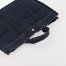 HERMES Fourre Tout MM Hand Bag Canvas 3 Set Navy Black Red Auth BA12857-19