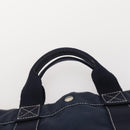 HERMES Fourre Tout MM Hand Bag Canvas 3 Set Navy Black Red Auth BA12857-20