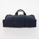 HERMES Fourre Tout MM Hand Bag Canvas 3 Set Navy Black Red Auth BA12857-21
