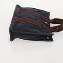 HERMES Fourre Tout PM Hand Bag Canvas 4 Set Gray Red Navy Auth BA12858-16