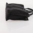 HERMES Fourre Tout PM Hand Bag Canvas 4 Set Gray Red Navy Auth BA12858-22