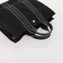 HERMES Fourre Tout PM Hand Bag Canvas 4 Set Gray Red Navy Auth BA12858-23