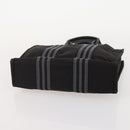 HERMES Fourre Tout PM Hand Bag Canvas 4 Set Gray Red Navy Auth BA12858-24