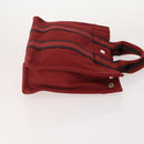 HERMES Fourre Tout PM Hand Bag Canvas 4 Set Gray Red Navy Auth BA12858-4