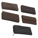 LOUIS VUITTON Damier Ebene Wallet 5 Set LV Auth BA12862-1