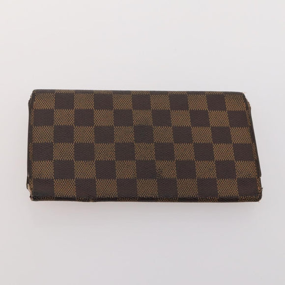 LOUIS VUITTON Damier Ebene Wallet 5 Set LV Auth BA12862