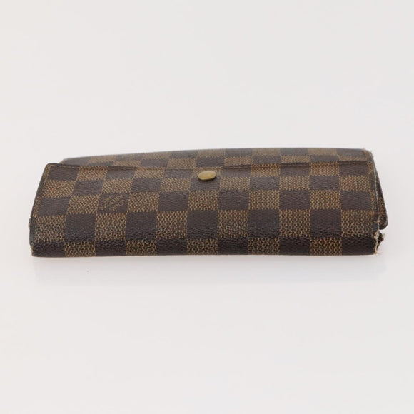 LOUIS VUITTON Damier Ebene Wallet 5 Set LV Auth BA12862