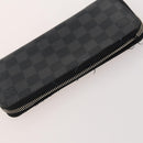 LOUIS VUITTON Damier Ebene Wallet 5 Set LV Auth BA12862-4