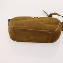 Salvatore Ferragamo Gancini Tas Leer Suède Gecoat Canvas 4 Delige Set Auth BA12864-12