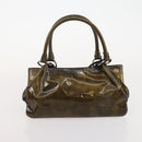 Salvatore Ferragamo Gancini Tas Leer Suède Gecoat Canvas 4 Delige Set Auth BA12864-21