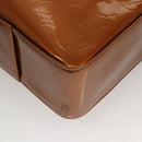 LOUIS VUITTON Monogram Vernis Columbus Tote Bag Bronze M91134 LV Auth BA1287-15