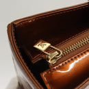 LOUIS VUITTON Monogram Vernis Columbus Tote Bag Bronze M91134 LV Auth BA1287-10