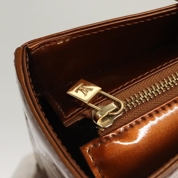 LOUIS VUITTON Monogram Vernis Columbus Tote Bag Bronze M91134 LV Auth BA1287