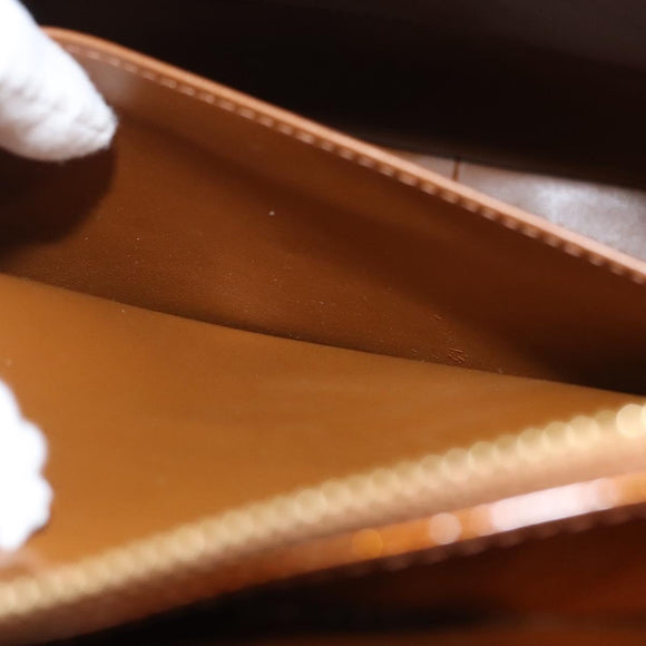 LOUIS VUITTON Monogram Vernis Columbus Tote Bag Bronze M91134 LV Auth BA1287