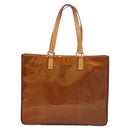 LOUIS VUITTON Monogram Vernis Columbus Tote Bag Bronze M91134 LV Auth BA1287-13