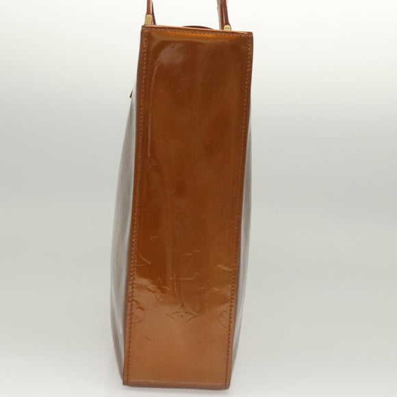 LOUIS VUITTON Monogram Vernis Columbus Tote Bag Bronze M91134 LV Auth BA1287