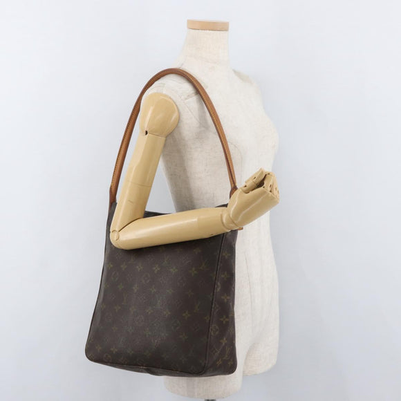 LOUIS VUITTON Monogram Looping GM Shoulder Bag M51145 LV Auth BA12873